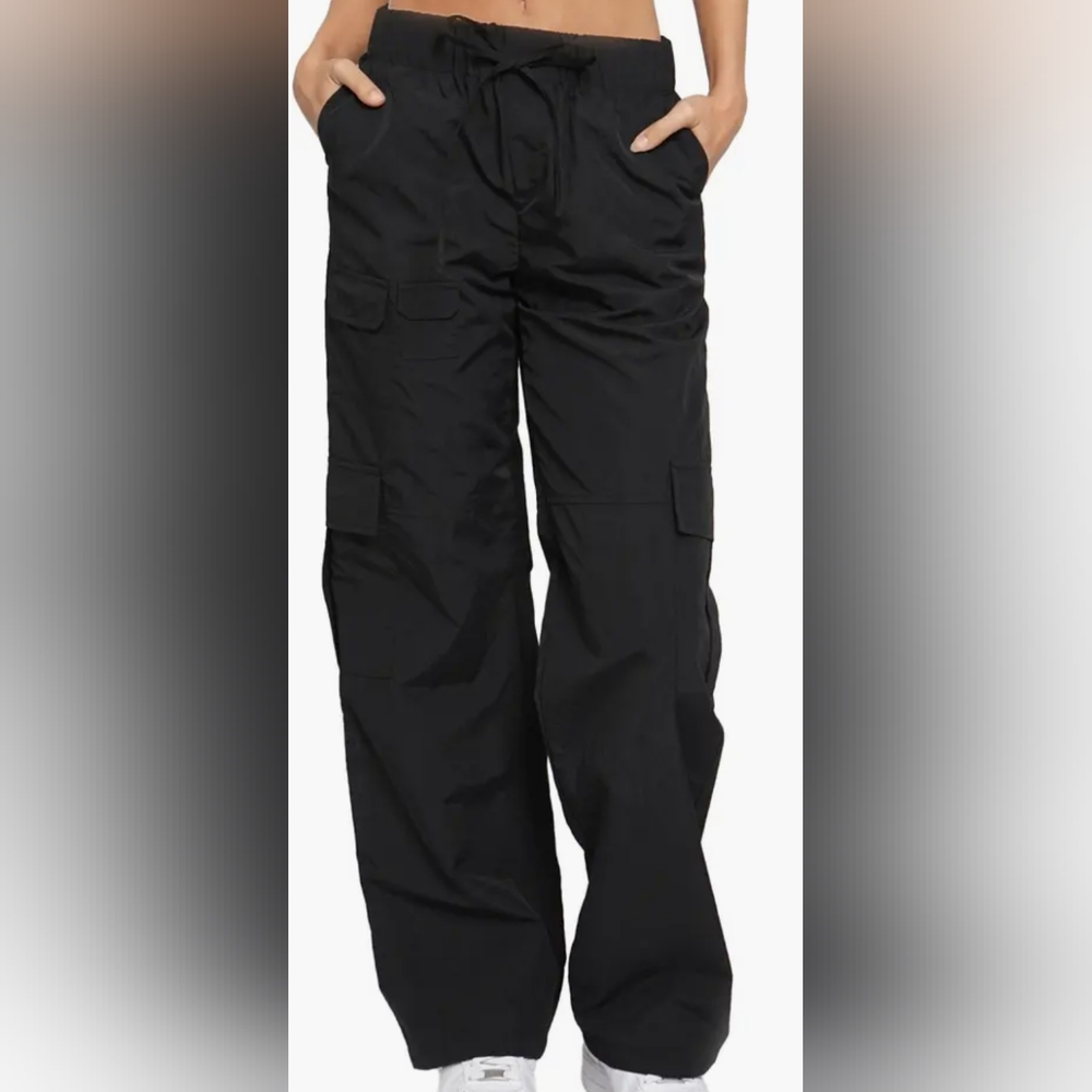 Nylon Cargo Pants Know One Cares - Picture 1 of 5